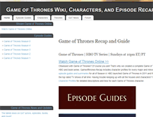 Tablet Screenshot of gameofthrones-recap.com